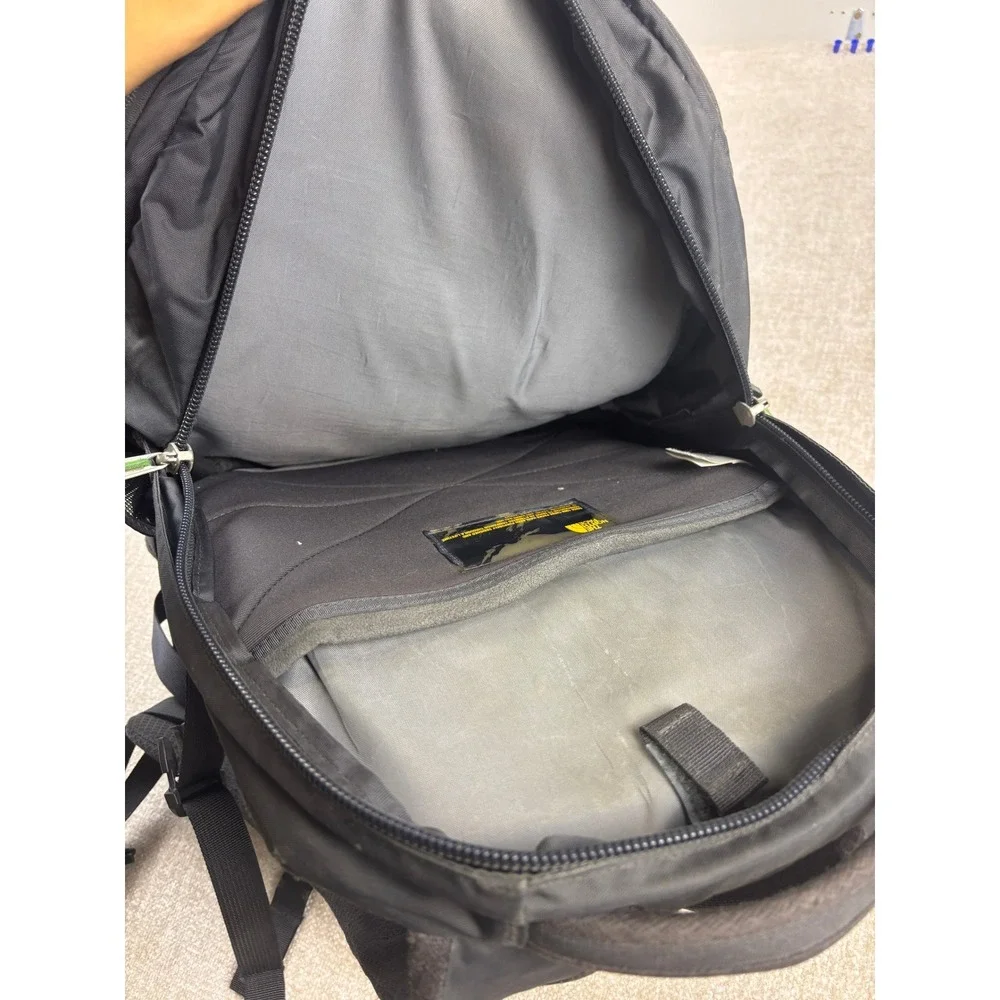 The North Face Borealis Backpack Black Lime Green FlexVent Laptop Bag